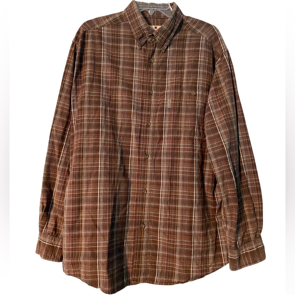 Woolrich Men's Striped Long Sleeve Button Down